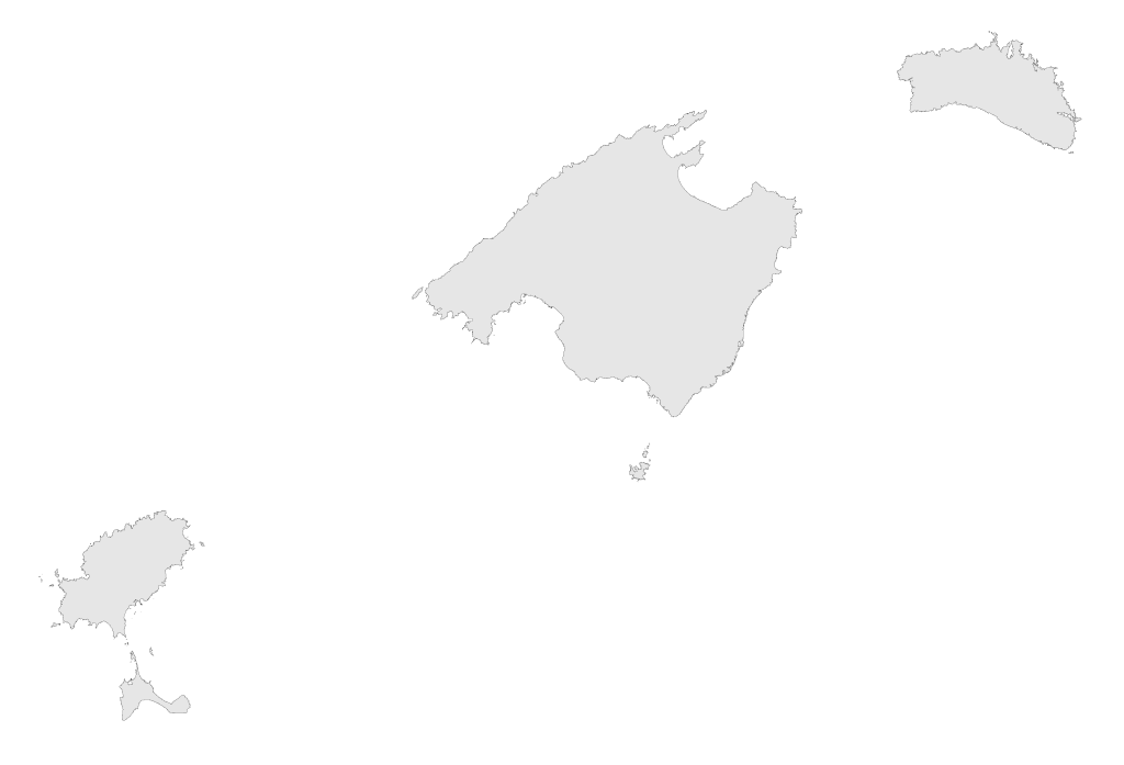 Mapa de las Islas Baleares